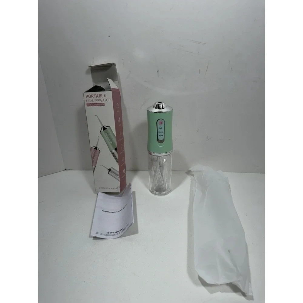 Water Flosser 3 Mode 220ml Portable Tooth Cleaner Rechargeable Dental Green‎ New